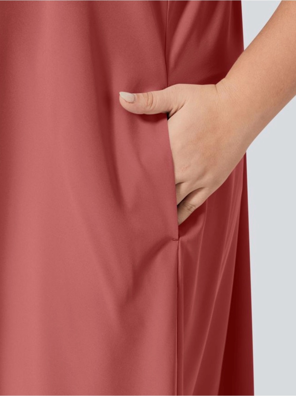 HALARA NEW Breezeful RacerPocket High Low Flowy Quick Dry Casual Midi Dress 2X - Picture 4 of 11